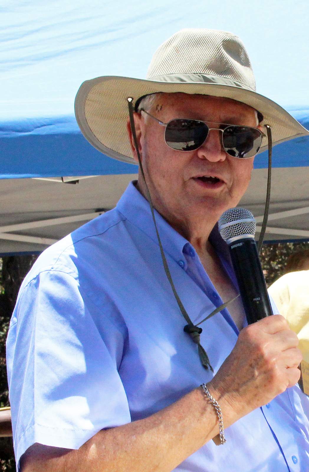 MW John Cooper addresses the group